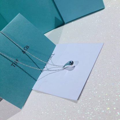 [⭐Veyra Jewels]ELSA PERETTI TEARDROP PENDANT STERLING SILVER NECKLACE