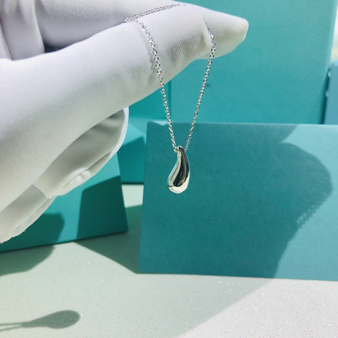 [⭐Veyra Jewels]ELSA PERETTI TEARDROP PENDANT STERLING SILVER NECKLACE