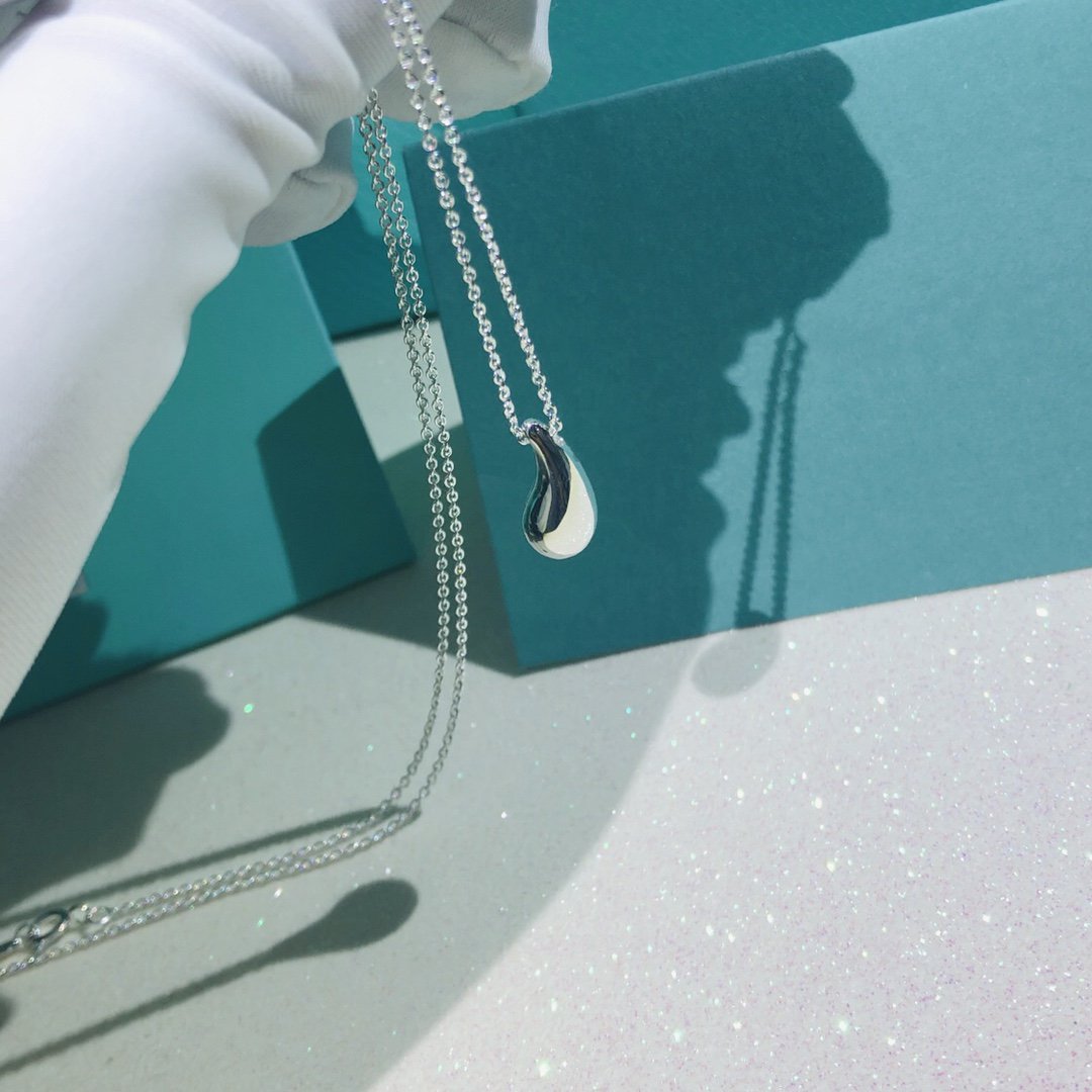 [⭐Veyra Jewels]ELSA PERETTI TEARDROP PENDANT STERLING SILVER NECKLACE