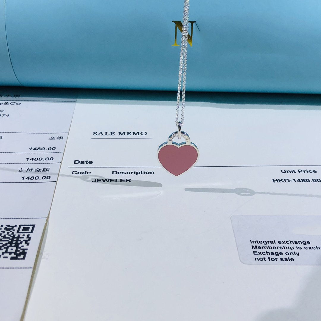 [⭐Veyra Jewels]SMALL HEART TAG PENDANT STERLING SILVER