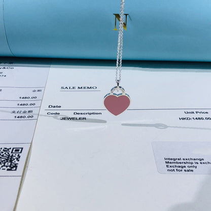 [⭐Veyra Jewels]SMALL HEART TAG PENDANT STERLING SILVER