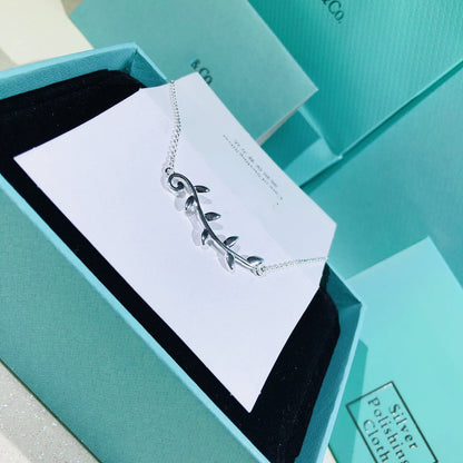 [⭐Veyra Jewels]PALOMA PICASSO STERLING SILVER OLIVE BRANCH NECKLACE