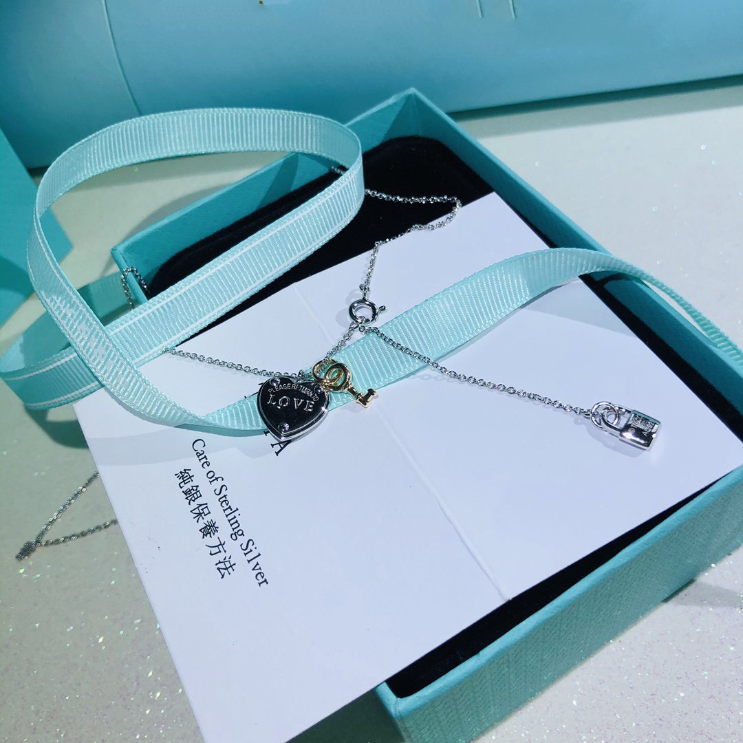 [⭐Veyra Jewels]LOVE HEART TAG KEY NECKLACE