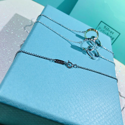 [⭐Veyra Jewels]INTERLOCKING CIRCLES PENDANT SMALL NECKLACE