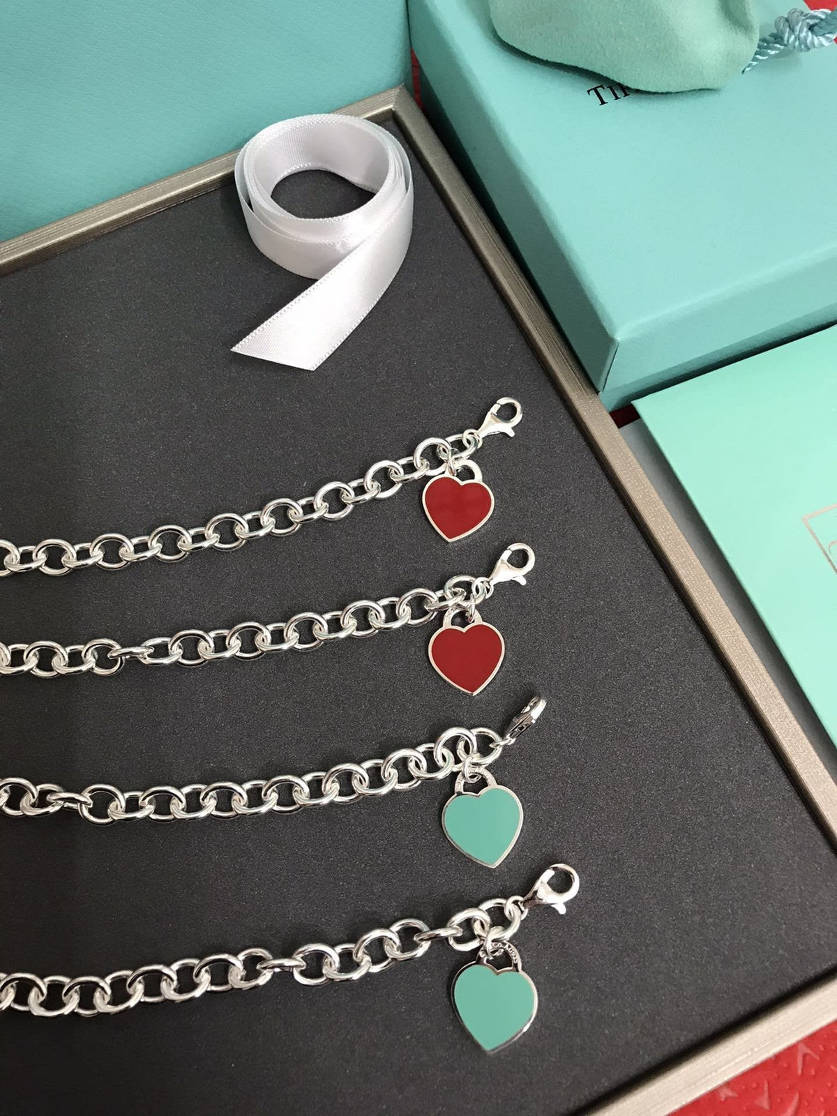 [⭐Veyra Jewels]HEART TAG BRACELET SILVER MEDIUM