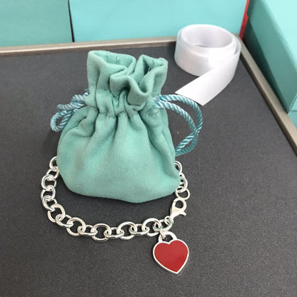 [⭐Veyra Jewels]HEART TAG BRACELET SILVER MEDIUM