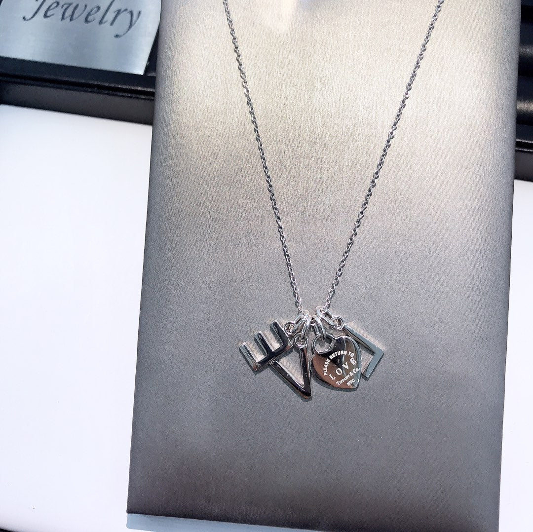 [⭐Veyra Jewels]COLLAR LOVE PLATA NECKLACE