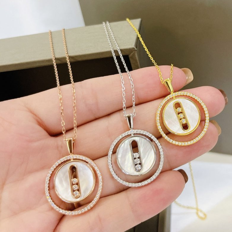 [⭐Veyra]Demo MOVE MM NACRE BLANCHE DIAMOND NECKLACE