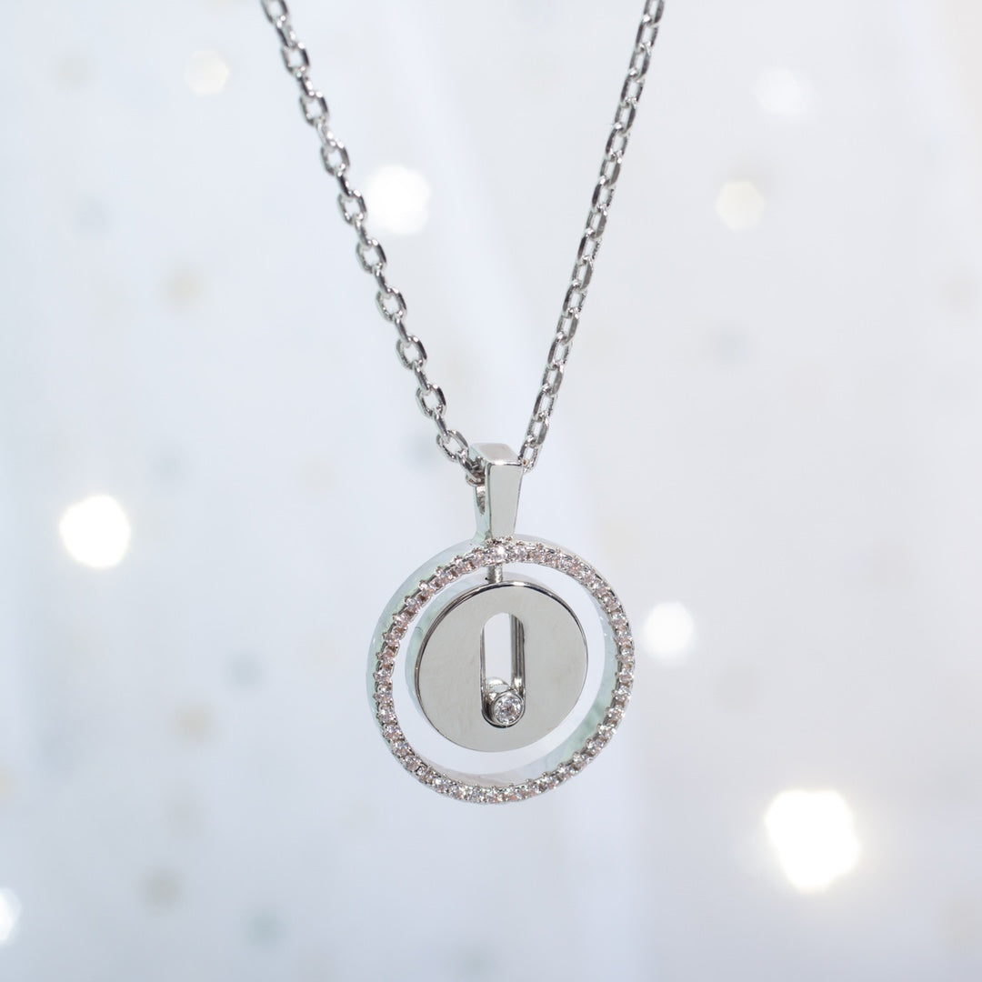 [⭐Veyra]Demo MOVE PM NECKLACE SILVER DIAMOND