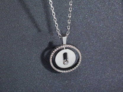 [⭐Veyra]Demo MOVE PM NECKLACE SILVER DIAMOND