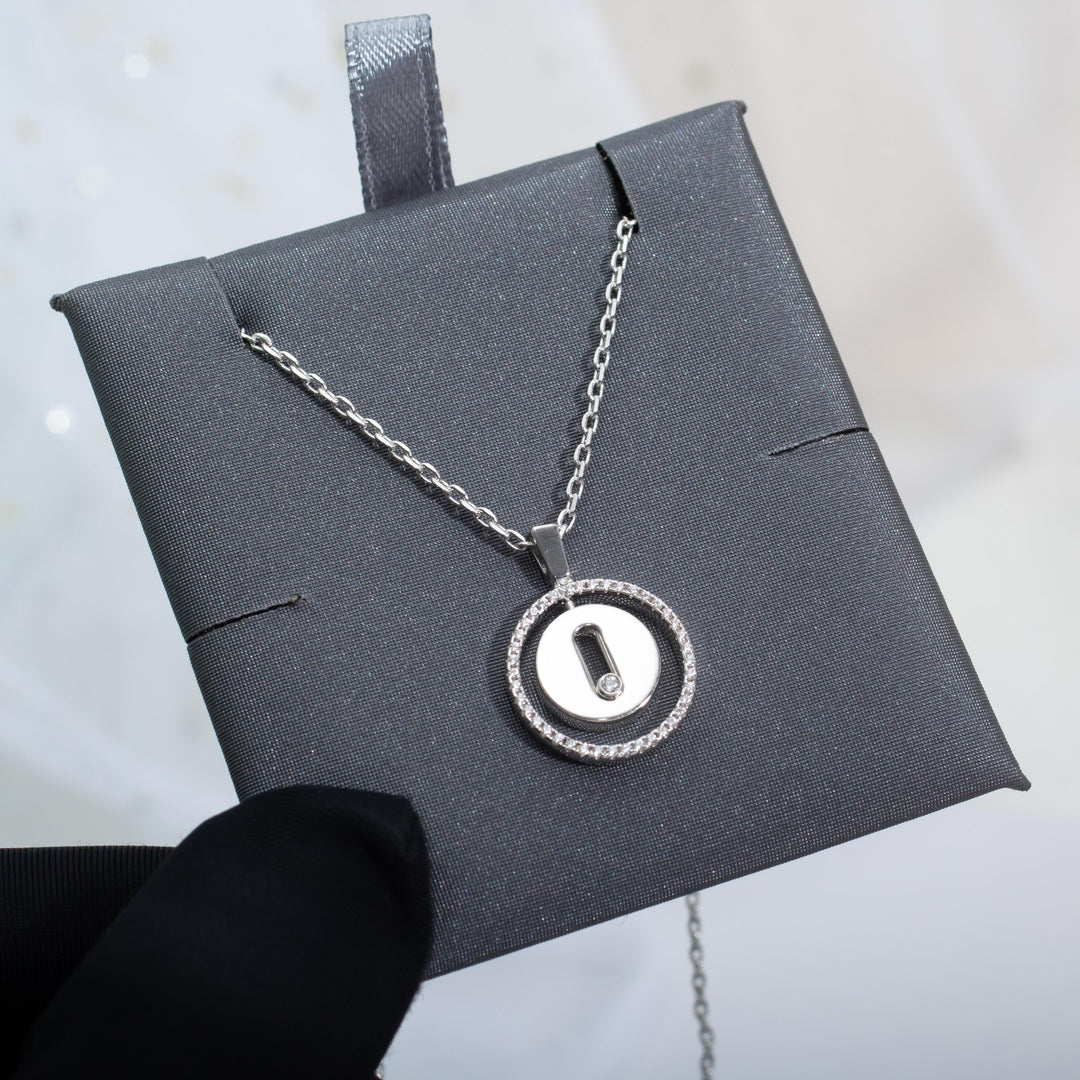 [⭐Veyra]Demo MOVE PM NECKLACE SILVER DIAMOND