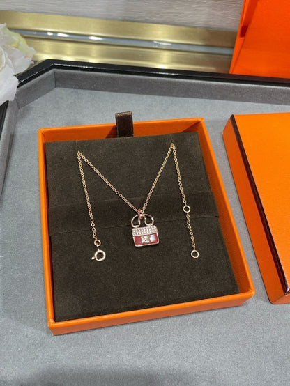 [⭐Veyra]H CIRCE MOISSANITE PENDANT NECKLACE GOLD