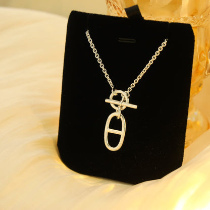 [⭐Veyra]HM CHAINE D'ANCRE PENDANT NECKLACE STERLING SILVER