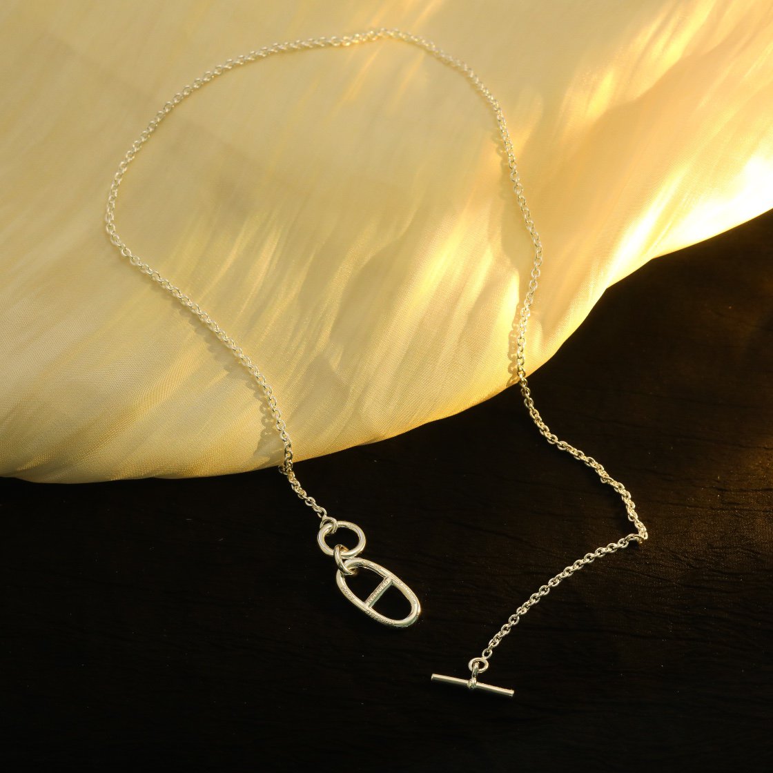 [⭐Veyra]HM CHAINE D'ANCRE PENDANT NECKLACE STERLING SILVER