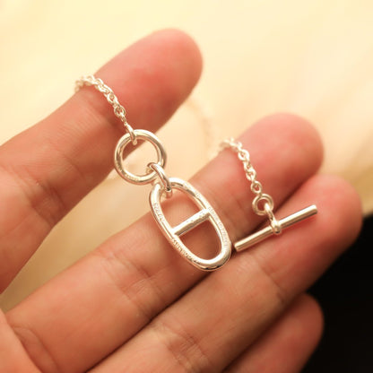 [⭐Veyra]HM CHAINE D'ANCRE PENDANT NECKLACE STERLING SILVER