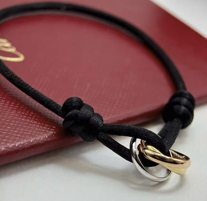 [⭐Veyra]THREE-RING SELF-ADJUSTING CORD BRACELET