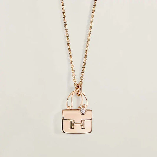 [⭐Veyra]AMULETTE PEDANT ROSE GOLD NECKLACE