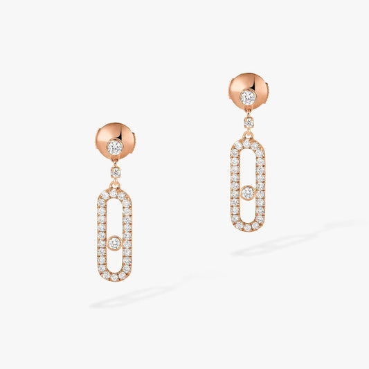 [⭐Veyra]DORMEUSES MOVE UNO DIAMOND EARRINGS