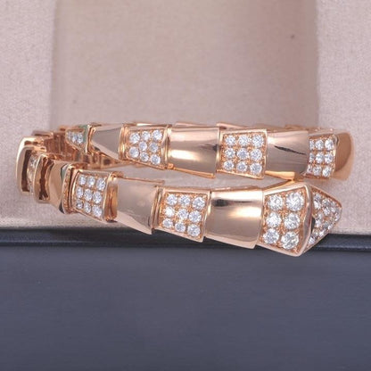 [⭐Veyra]SERPENTI BRACELET PINK GOLD DIAMOND