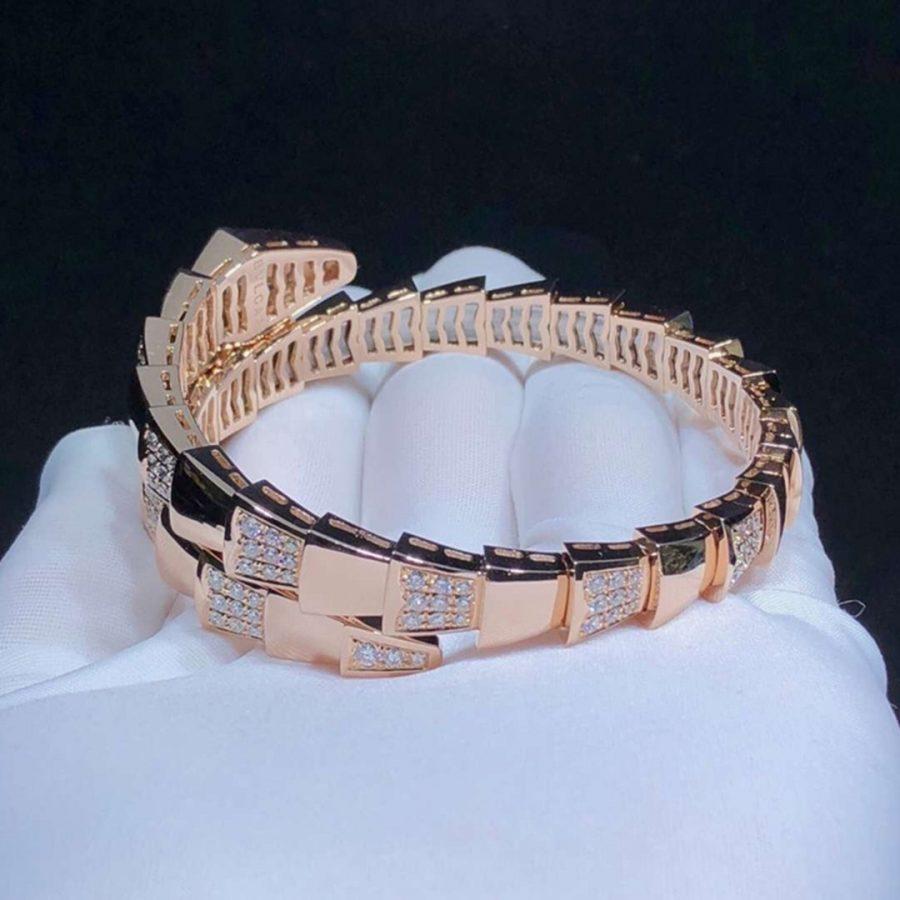 [⭐Veyra]SERPENTI BRACELET PINK GOLD DIAMOND