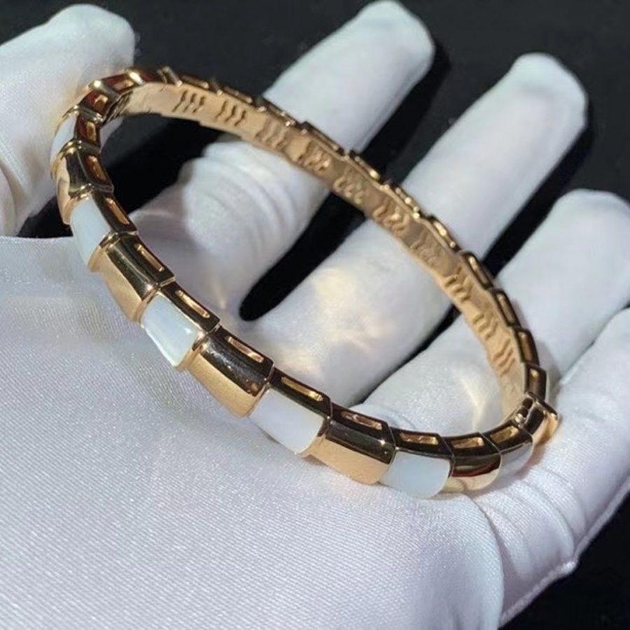[⭐Veyra]SERPENTI BRACELET PINK GOLD MOP