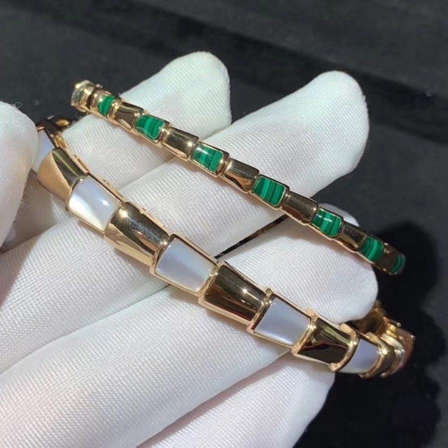 [⭐Veyra]SERPENTI BRACELET PINK GOLD MOP