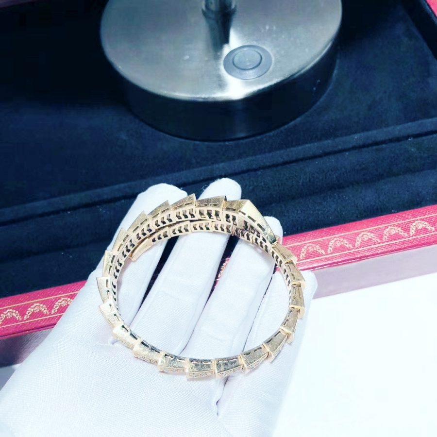 [⭐Veyra]SERPENTI BRACELET 8MM PINK GOLD DIAMOND