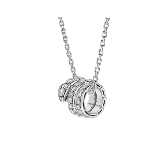 [⭐Veyra]SERPENTI  NECKLACE DOUBLE RING DIAMOND