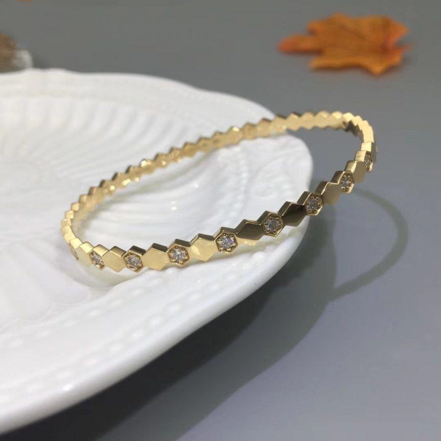 [⭐Veyra]BEE LOVE GOLD DIAMOND BRACELET