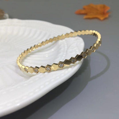 [⭐Veyra]BEE LOVE GOLD DIAMOND BRACELET