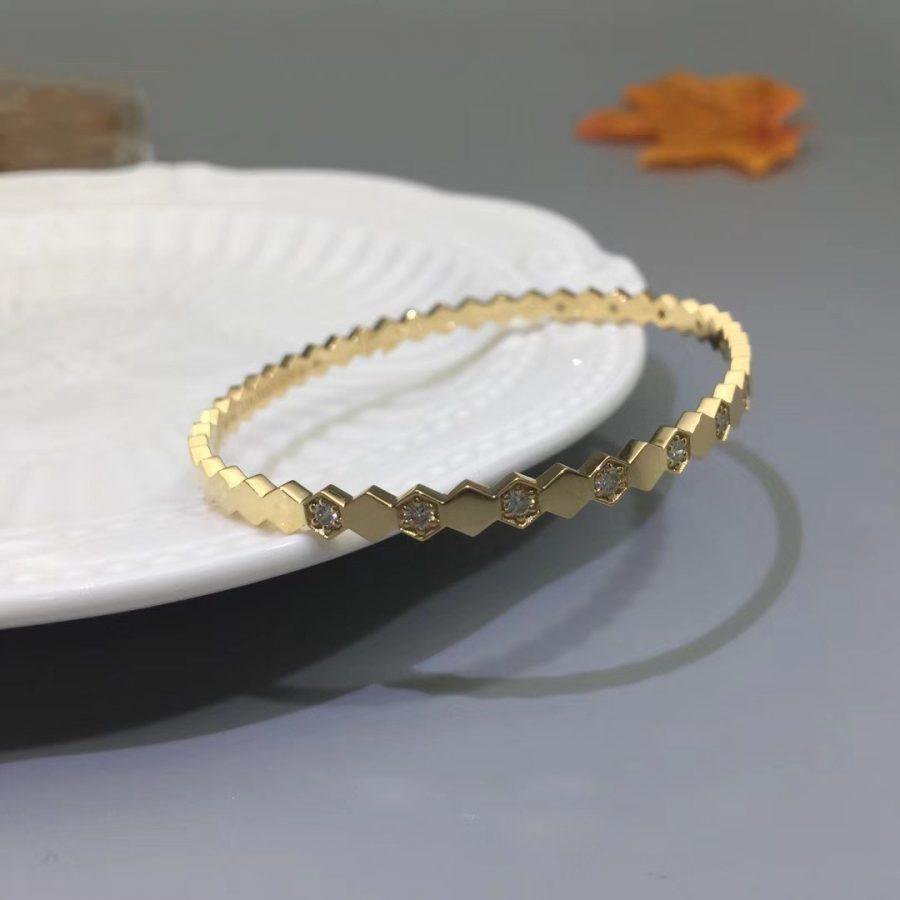 [⭐Veyra]BEE LOVE GOLD DIAMOND BRACELET
