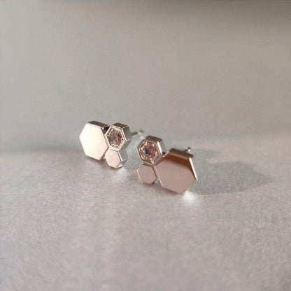 [⭐Veyra]BEE LOVE SILVER DIAMOND EARRINGS