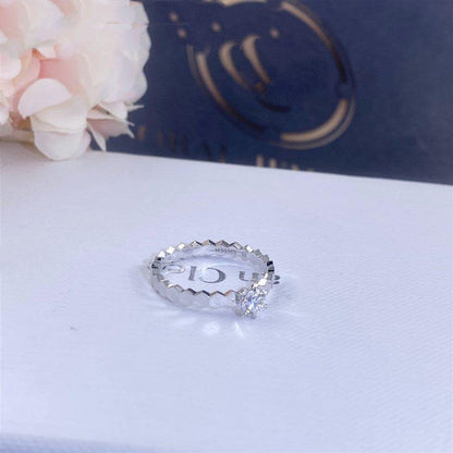 [⭐Veyra]BEE LOVE RING SILVER 1 DIAMOND