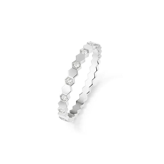 [⭐Veyra]BEE LOVE RING SILVER DIAMOND