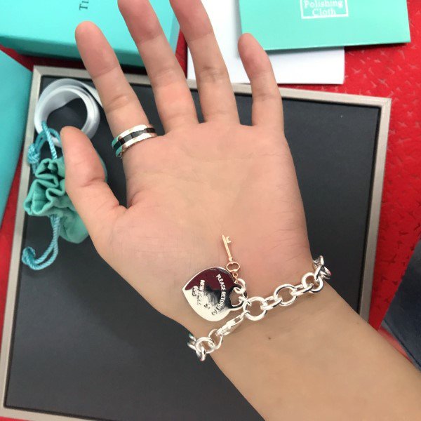 [⭐Veyra Jewels]KEY HEART CARD CHUNKY INTERLOCKING BRACELET LENGTH