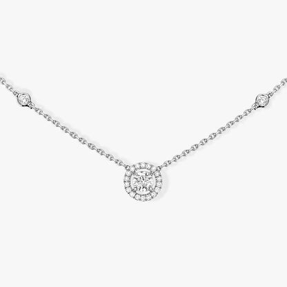 [⭐Veyra]Diamond Necklace 0,20ct Brilliant Shape Joy
