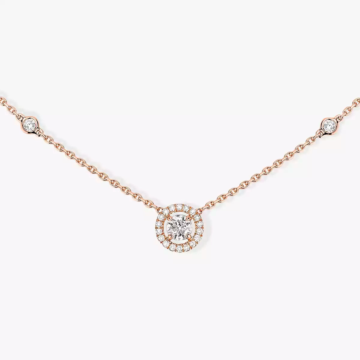 [⭐Veyra]Diamond Necklace 0,20ct Brilliant Shape Joy