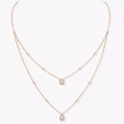 [⭐Veyra]Diamond Necklace My Twin 2 Rows
