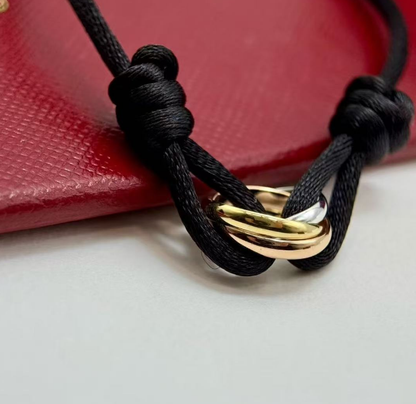 [⭐Veyra]THREE-RING SELF-ADJUSTING CORD BRACELET