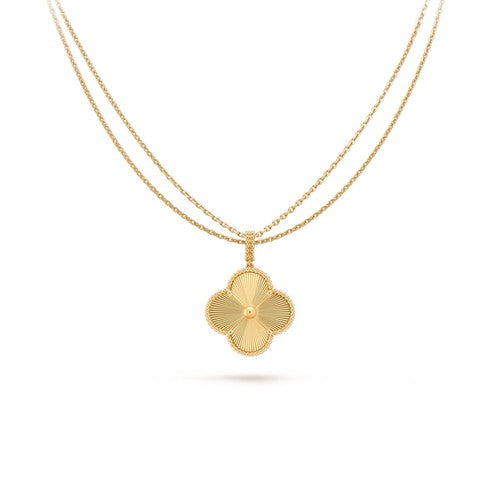 [⭐Veyra]CLOVER 25MM PEDANT NECKLACE GOLD