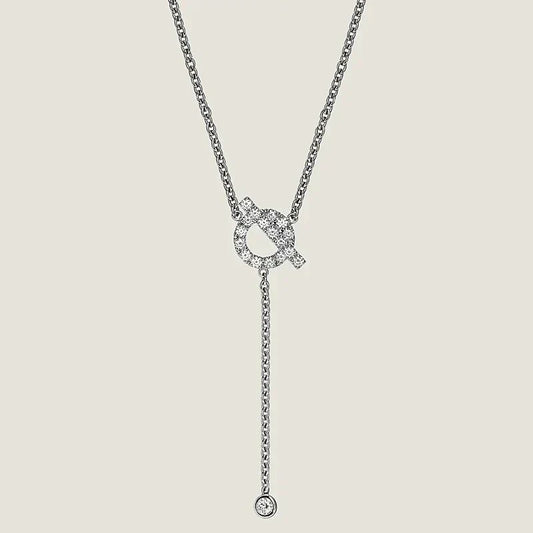 [⭐Veyra]FINESSE SILVER DIAMOND NECKLACE