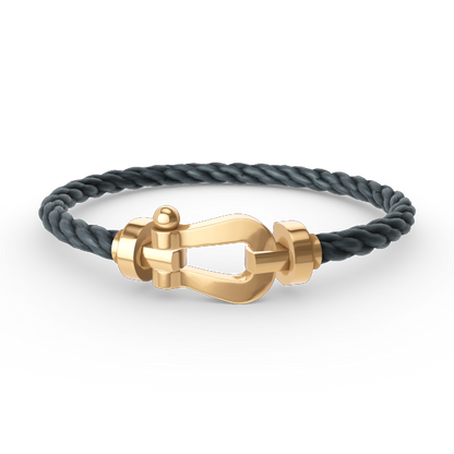 [⭐Veyra]FORCE LARGE HORSESHOE NO DIAMOND BRACELET GOLD