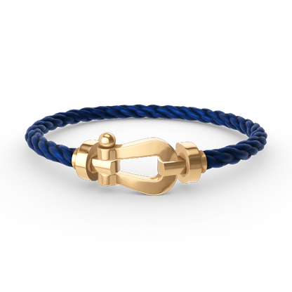 [⭐Veyra]FORCE LARGE HORSESHOE NO DIAMOND BRACELET GOLD