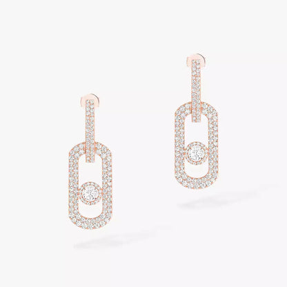 [⭐Veyra]So Move XL Pave_-Set Diamond Pendant Earrings