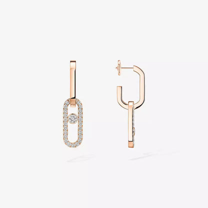 [⭐Veyra]Move Link Diamond Earrings