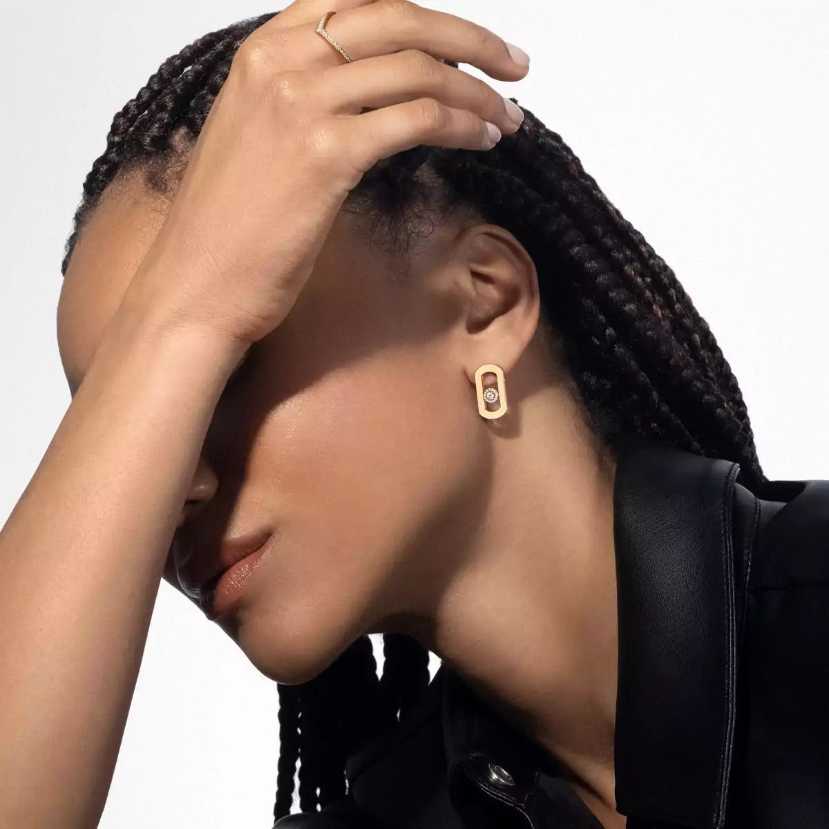 [⭐Veyra]So Move Diamond Earrings in Yellow Gold