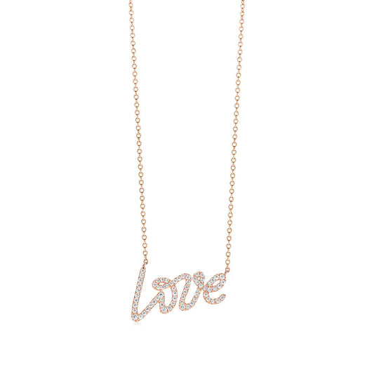[⭐Veyra Jewels]PALOMA S GRAFFITI LOVE NECKLACE DIAMOND