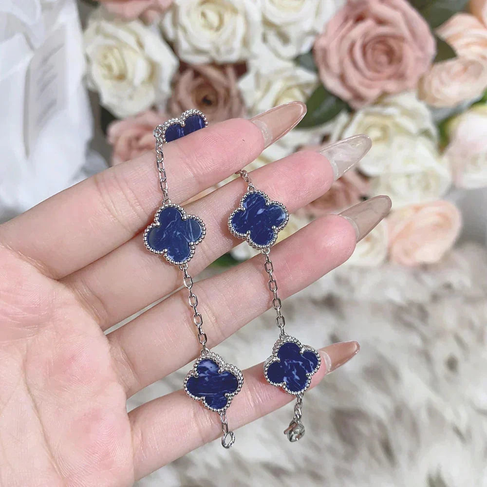 [⭐Veyra]CLOVER 5 MOTIF PIETERSITE BRACELET COLLECTION