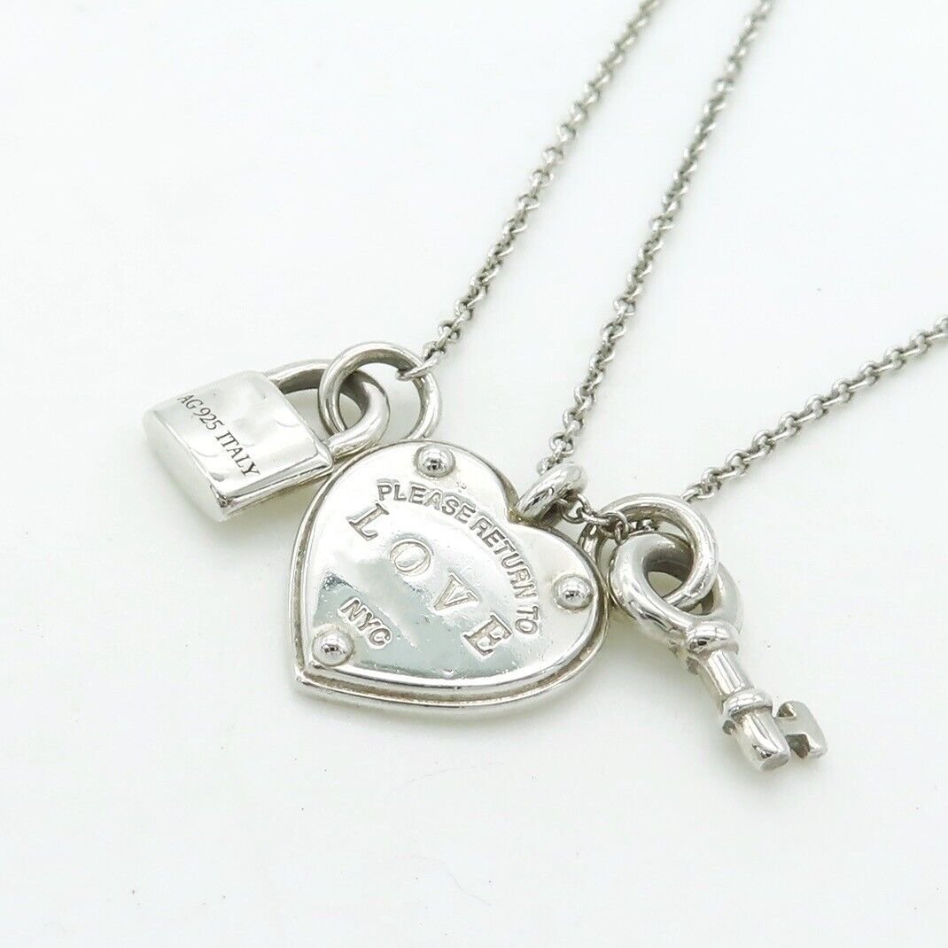 [⭐Veyra Jewels]LOVE HEART TAG KEY NECKLACE