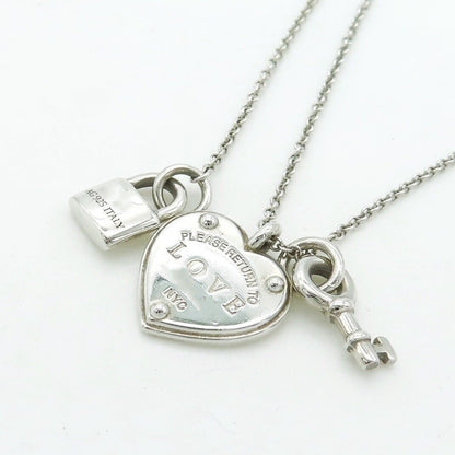 [⭐Veyra Jewels]LOVE HEART TAG KEY NECKLACE